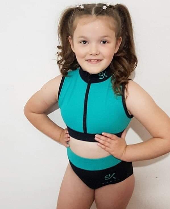 SK zip up identity crop top - Image 2